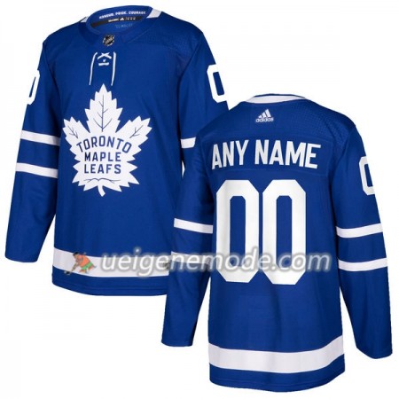 Herren Eishockey Toronto Maple Leafs Trikot Custom Adidas 2017-2018 Blau Authentic